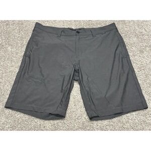 Travis Mathew Proceed With Caution Golf Shorts Size 34 Casual Grey Golfing 10"